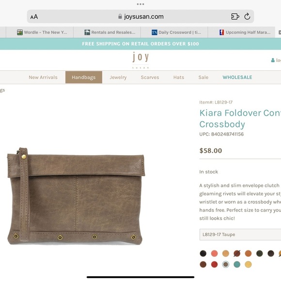 Joy Susan Crossbody Purse - Picture 2 of 7